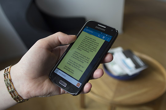 Herlev Vænges ejendomskontor bruger sms-service til at informere om ombygningslarm eller lukning af vand.